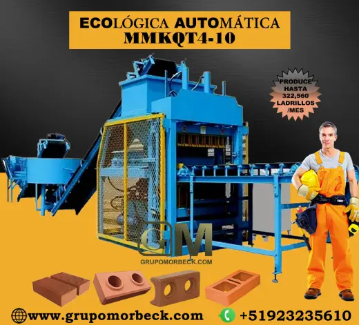 Máquinas Ecológica para fabricar ladrillos de arcilla