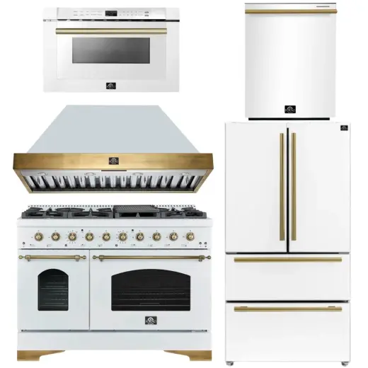 Conjunto de Electrodomésticos de Cocina de Alta Gama - Acabado Blanco