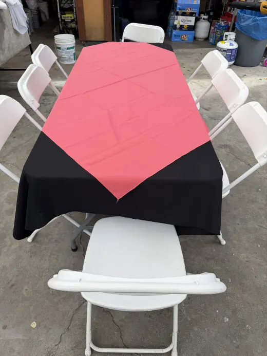 Party Table with Chairs for Rent