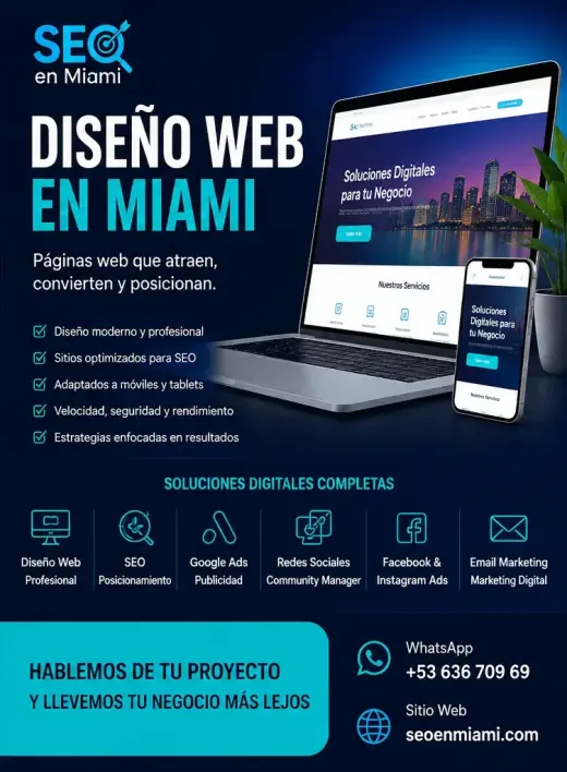 Diseño web en Miami para marcas que quieren escalar