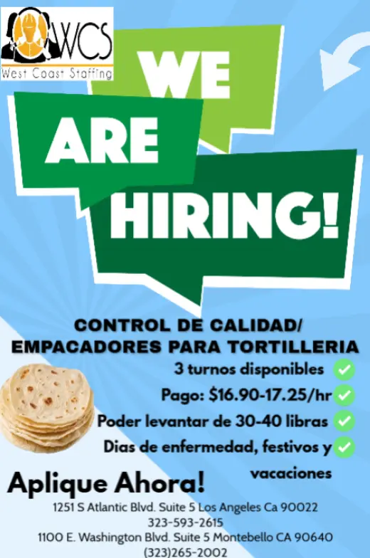 CONTRATANDO EMPACADORES