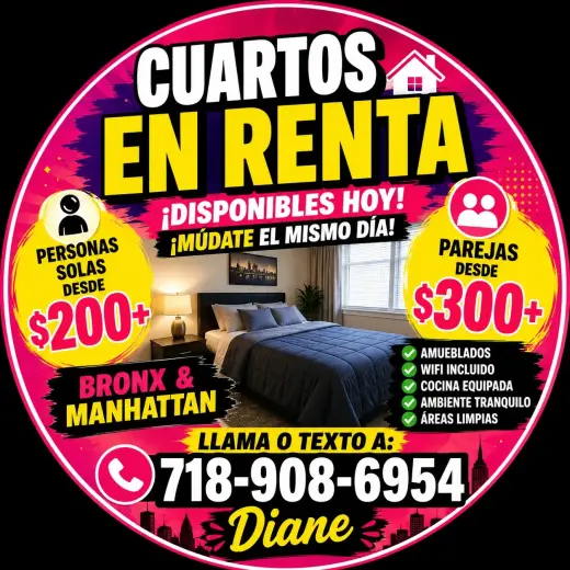 🏠✨ CUARTOS EN RENTA – DISPONIBLES HOY ✨🏠