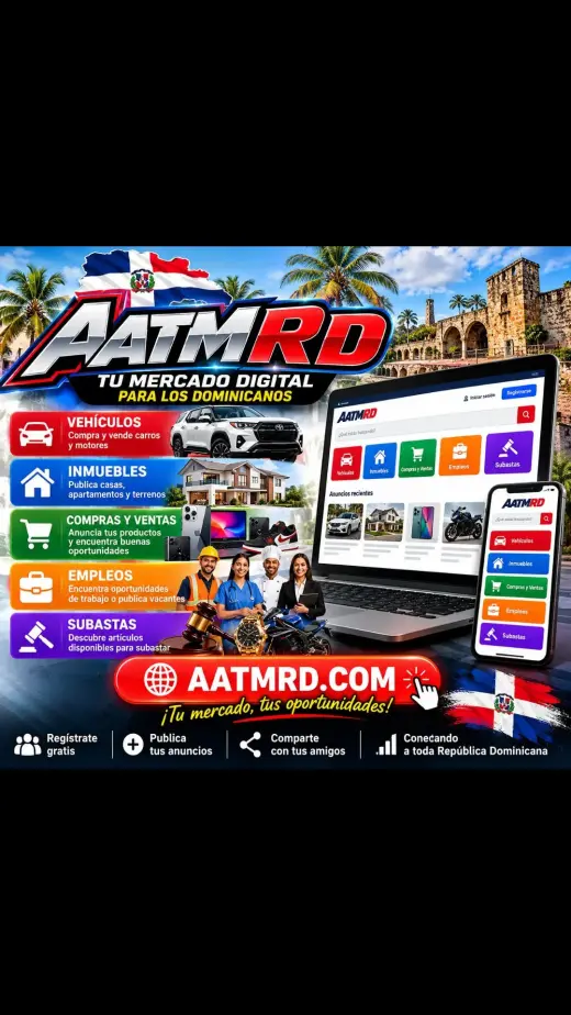 AATMRD.COM — Compra, vende, busca empleo y subastas en RD ¡GRATIS! 🇩🇴