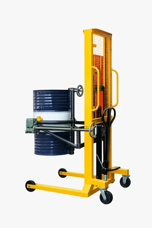 Elevador y manipulador de barriles JF-China. Capacidad 350 Kg.
