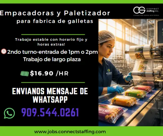 Empacadoras y Paletizadores para Fabrica de Galletas-2ndo turno