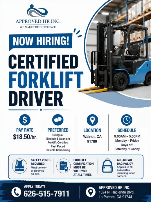 Manejador de Forklift Regular