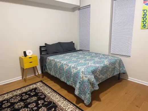 spacious one-bedroom and one bathroom available