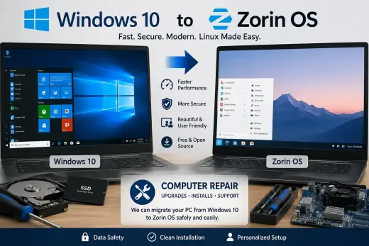 Servicio de Migración de Windows a Zorin OS