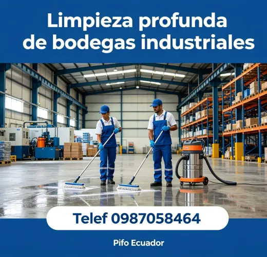 Limpieza de galpones Pichincha teléf 0983439614