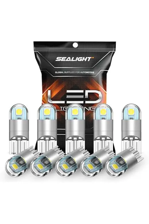 SEALIGHT Bombilla LED de marcha atrás, bombilla LED 3157 blanca