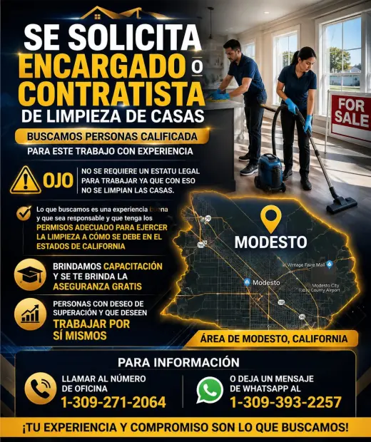 TRABAJOS DE LIMPIEZA DE CASAS PARA PERSONAS CON EXPERIENCIA
