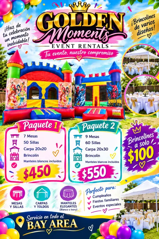renta de carpas sillas mesas jumpers