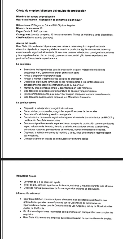 Miembro del equipo de producción