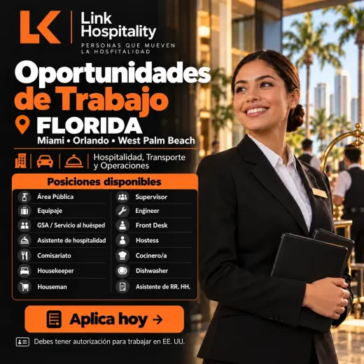 Oportunidades de Trabajo en Miami | Hospitalidad, Transporte y Operaciones