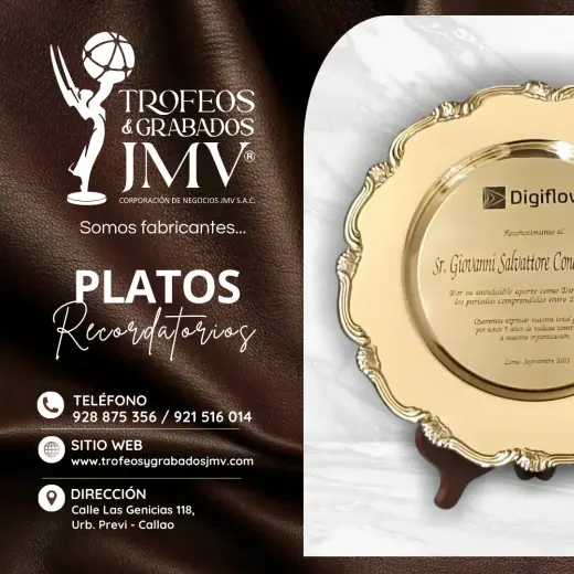 Placas Grabadas Personalizadas para Premios y Reconocimientos