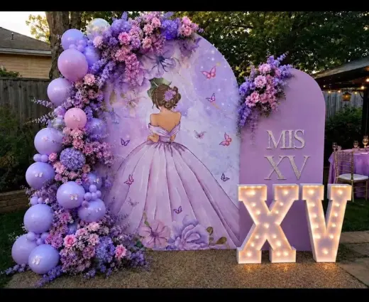 Hermosa Decoración para Quinceañera