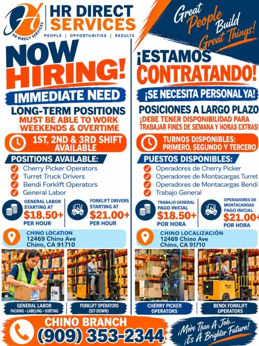 Oportunidades de Empleo - ¡Contratación Inmediata!