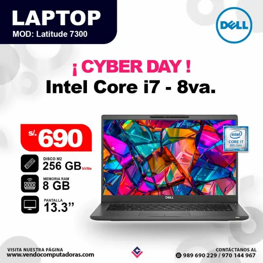 Laptop Dell Latitude 7300 core i7 - 8va.