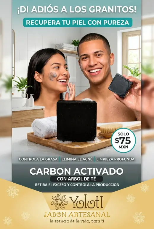 Jabón de Carbón Activado