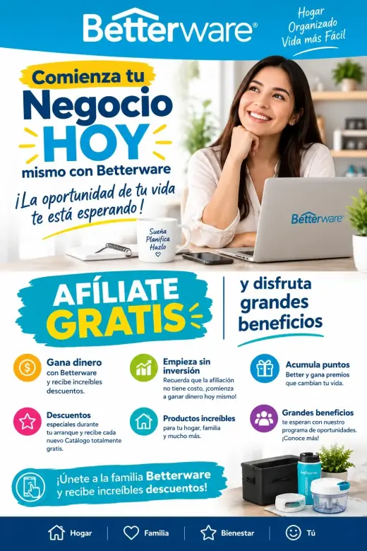 ¡Comienza tu Negocio con Betterware Hoy!