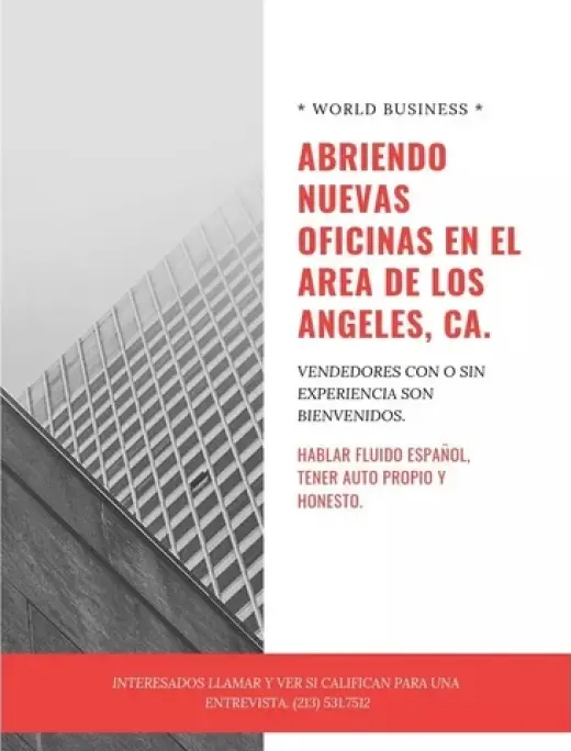 Estamos abriendo nueva oficina