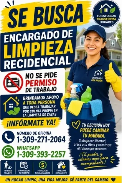TRABAJO LIMPIEZA RECIDENCIAL