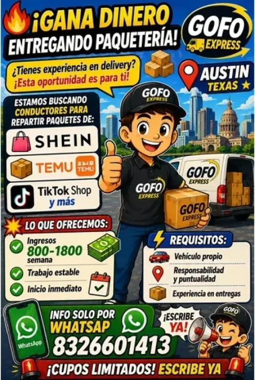 SOLICITO CONDUCTORES (DRIVER)