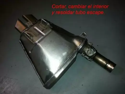 Colector/tubo escape.Soldadura