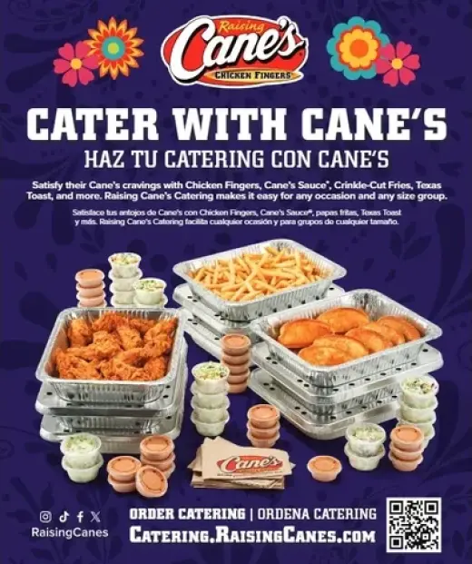 Cater with Cane's