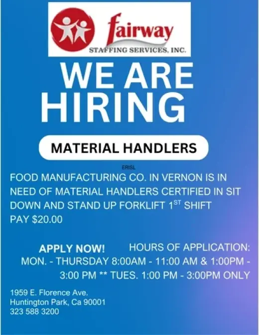 Many Positions Available