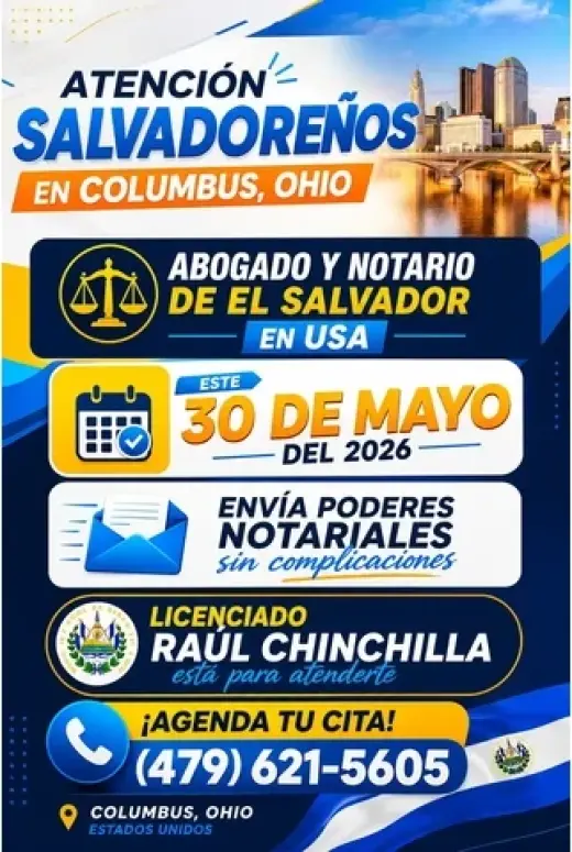 NOTARIO SALVADOREÑO EN OHIO