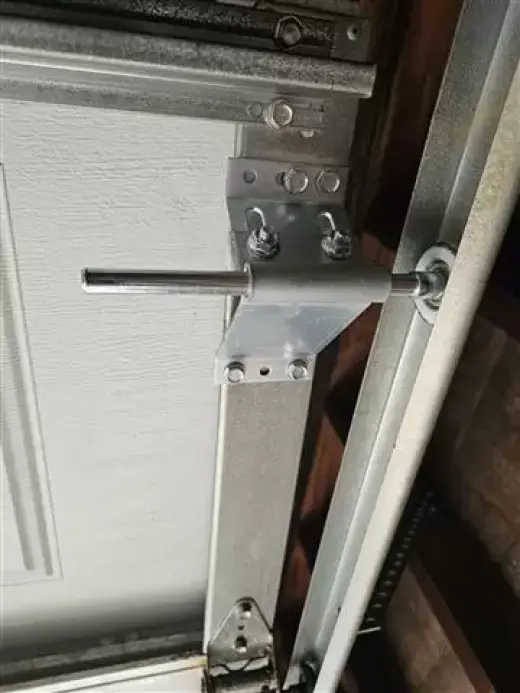 Top panel roller hinge