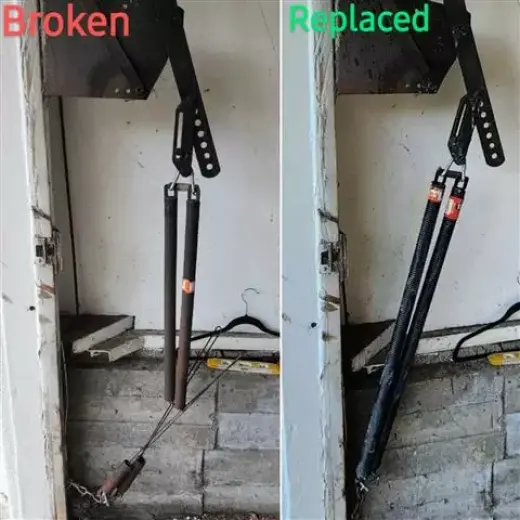 One piece garage door springs