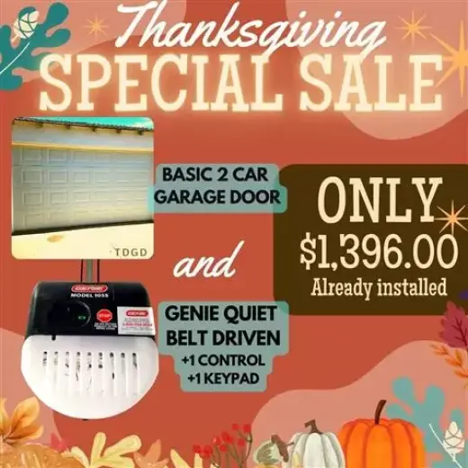 Fall garage door clearance