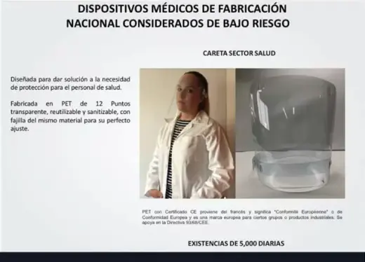 CARETA PROTECTORA CONTRA EL CO