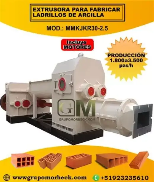MAQUINA EXTRUSORA DE LADRILLOS