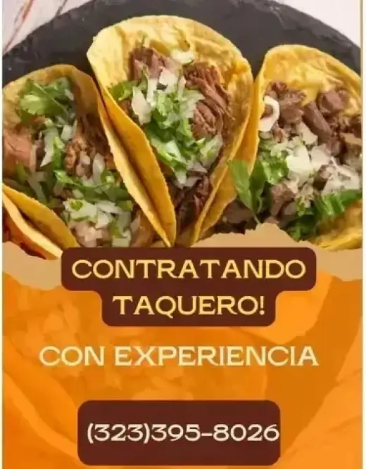 BUSCO TAQUERO CON EXPERIENCIA