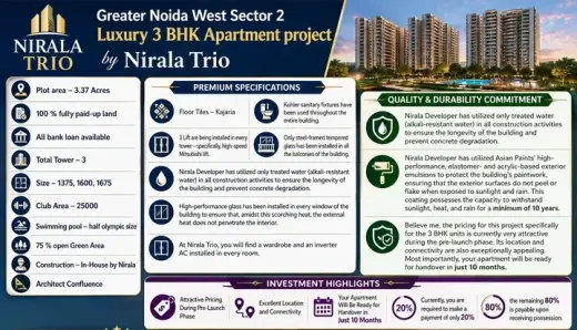 3 BHK apartment Greater Noida