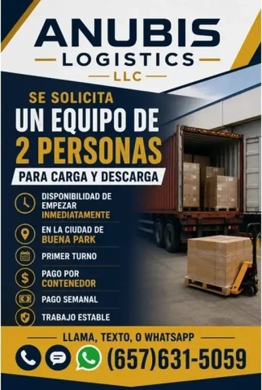 SE SOLICITA UN EQUIPO DE DOS