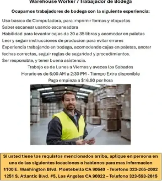 ESTAMOS CONTRATANDO