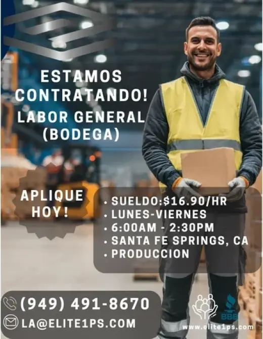 Trabajo en Santa Fe Springs