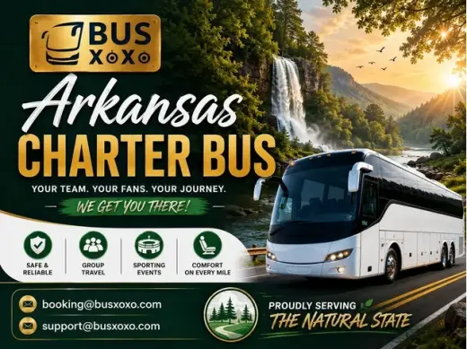 Book an Arkansas charter bus