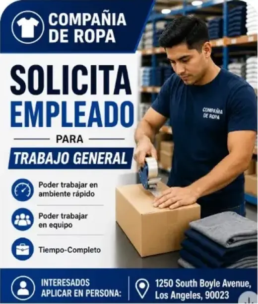 TRABAJADOR EN GENERAL📍
