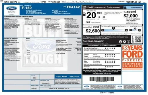 Ford F-150 2015 4x4 XL 4dr SuperCab 6.5 ft. SB