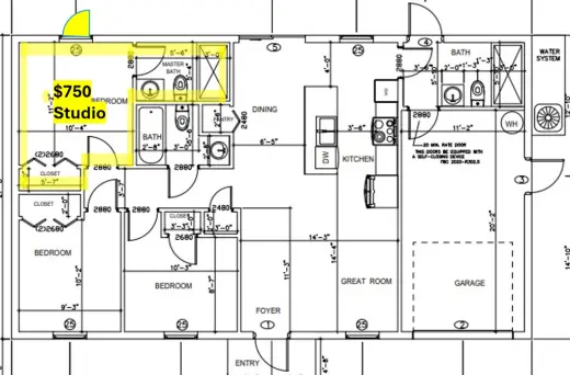 Propiedad en alquiler con 1 dormitorio y 1 baño en Lehigh Acres