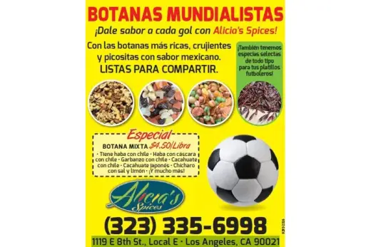 BOTANAS MUNDIALISTAS!