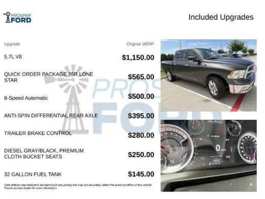 Ram 1500 2016 4x2 Big Horn 4dr Crew Cab 5.5 ft. SB Pickup
