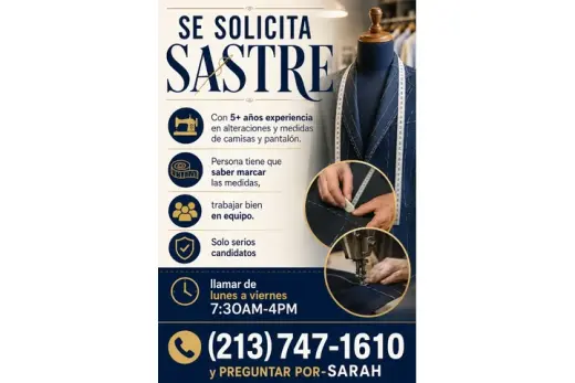 SOLICITO SASTRE