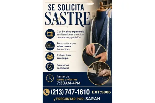 SOLICITO SASTRE