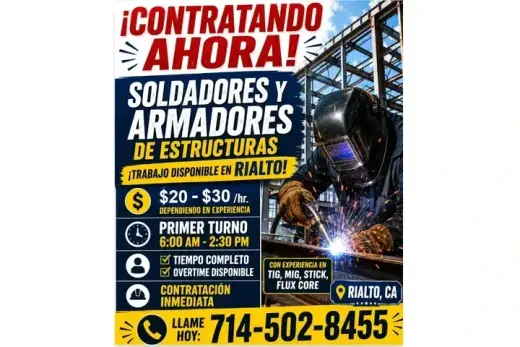 SOLICITO SOLDADORES 📍Rialto